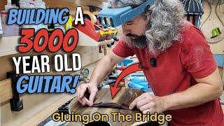 How To Make An Acoustic Guitar Ep. 43 (Gluing On The Bridge)