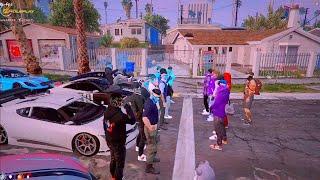 BALLAS vs MSTD(NEVER SEEN THIS FIGHTING STYLE IN HOOD PROTECTION) GTA V RP (VLTRP)