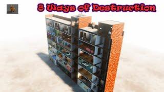 8 Ways to Destruct a CUT AWAY BUILDING | Teardown