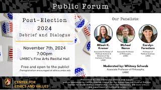 Post-Election 2024: Debrief and Dialogue