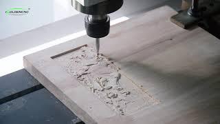 Jinan igoldencnc 3 axis cnc 3d wood carving machine processing show