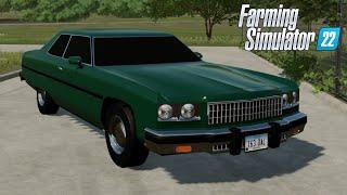 FS22 - 1975 Chevrolet Caprice - Farming Simulator 2022 American Muscle Car Mod