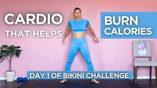 DAY 1 of BIKINI CHALLENGE 2022 is cardio that helps you  burn calories faster