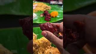 Muslim style Mutton Biryani ₹300 ⁉️ With juiciest and fattiest pieces with chicken 65 #shorts