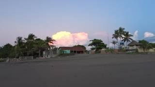 Gewitterwolke in Las Penitas am Strand