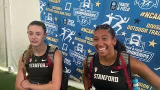 Juliette Whittaker and Roisin Willis go 1-2 for Stanford in the 800m at NCAA Championships