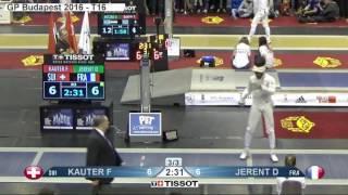 Kauter SUI vs Jerent FRA GP Budapest 2016