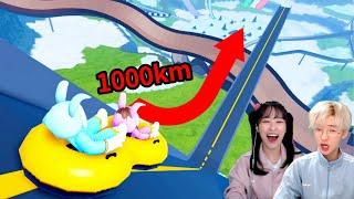 눈썰매를 시속 1000km로 타고 내려간다면!?