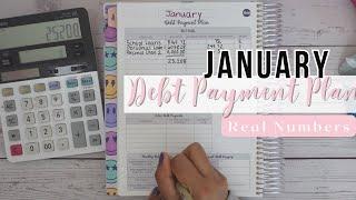 Create A Debt Payment Plan With Me |January Debt Confession