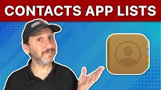 Using Lists in Contacts on Mac, iPhone and iPad