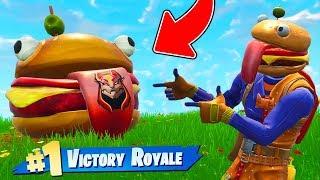 The DURR BURGER CHALLENGE In Fortnite Battle Royale!