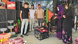 Narges celebrated Muharram by buying an electric device in the mountain hut