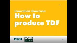 Innovation showcase - How to produce TDF Tyre Derived Fuel