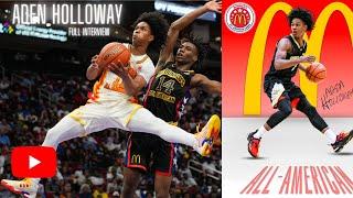 McDonalds All-American Aden Holloway talk about advice from NBA vet Chris Paul  (Full Interview)