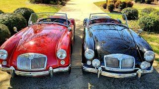 1962 MGA MKII comparison with 1960 MGA 1600