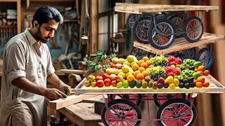 How to make food vending wooden cart