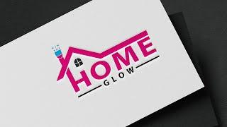 Home Glow Logo Design Tutorial in Adobe Illustrator cc: Beautiful Logo Design Tutorial: Clean Logo