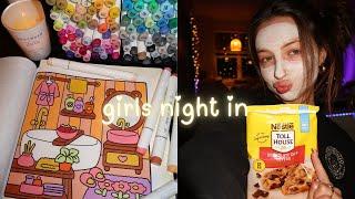 CHILL NIGHT IN MY LIFE VLOG | coloring, cookies, & yapping