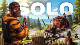 CLAIMING a 3 way TRAIN INTERSECTION next to CLANS on wipe day - Rust Solo (Movie)