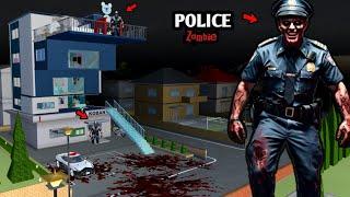 Zombie POLICE haunted at Police KOBAN  | SAKURA School Simulator Horror Drama 