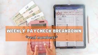 HOW TO BUDGET WEEKLY PAY | LOW INCOME DEC 2021 | PAYCHECK 1