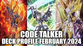 CODE TALKER DECK PROFILE (FEBRUARY 2024) YUGIOH!