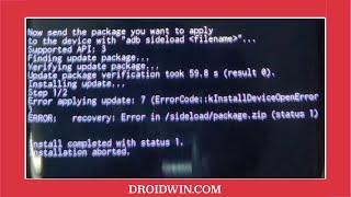 How To Fix Error Applying Update 7 [ADB Sideload]