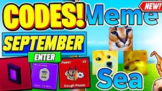 ️New️ ALL WORKING CODES For Meme Sea September 2024 - Roblox Meme Sea Codes 2024