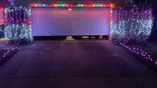 Twinkly lights transform the house: Christmas lights install