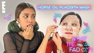 WTF is a Horse Oil Placenta Mask? | E! What The Fad?!