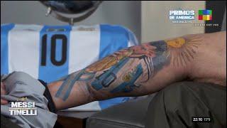  El TATUAJE homenaje de MARCELO TINELLI a LIONEL MESSI y la INCREÍBLE REACCIÓN de La Pulga 