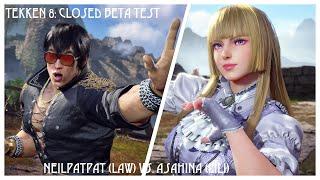 Tekken 8: Closed Beta Test - Neilpatpat (Law) vs Asahina (Lili)