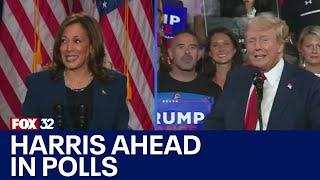 Kamala Harris pushes ahead of Trump in recent polls