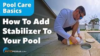 How To Add Stabilizer To Your Pool