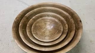 Nested Ash Bowls | Woodturning