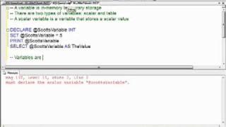 How To Declare and Initialize Variables in T-SQL (Part 1)