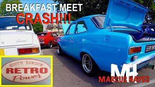 CRASH at a breakfast car meet! CLASSIC FORDS EVERYWHERE! 