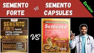 SEMENTO FORTE CAPSULES VS AIMIL SEMENTO | INCREASE SPERM COUNT | MALE INFERTILITY AYURVEDIC SOLUTION