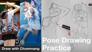 How to draw Bodies / Pose Drawing Practice