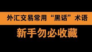 新手勿必收藏，外汇交易中的常用“黑话”术语