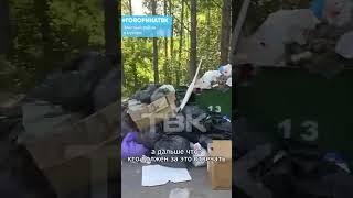 Элитный район в мусоре