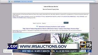 Get great deals at IRS auctions