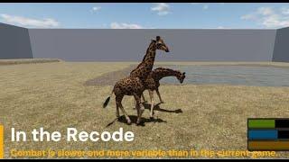 Masai Giraffe RESKIN and COMBAT! | Wild Savanna Recode Update!