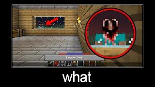 Minecraft wait what meme part 249 (Scary Steve)