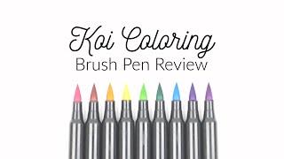 Sakura Koi Coloring Brush Pen Review for Handlettering