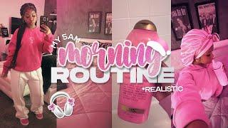 MY *realistic* 5AM MORNING ROUTINE  ootd, hygiene, chit chat, school | vlogmas ep 3