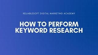 How to Perform Keyword Research (2 Methods That Actually Work)