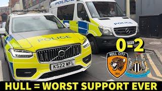 Police Patrol As Geordies TAKEOVER Hull! Hull 0-2 Newcastle Matchday Vlog