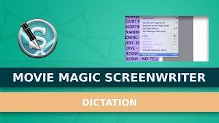 Can You Use Dictation With Movie Magic Screenwriter?