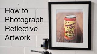 How to photograph artwork without any glare